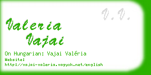 valeria vajai business card